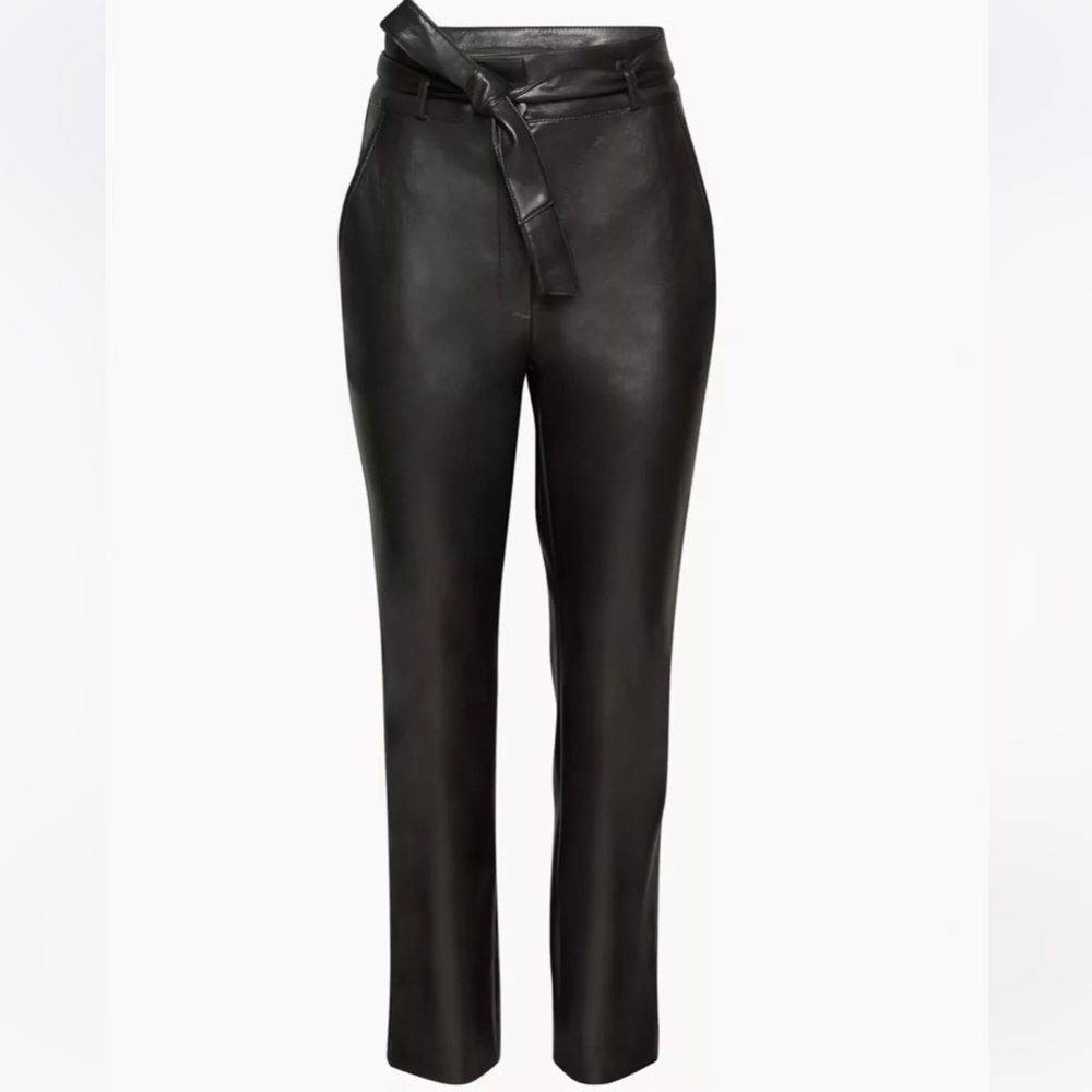 Babaton Leather pants - belted
